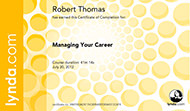 Managing Your Career - Certificate Of Completion