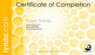 CSS for Developers, Certificate of Completion, Lynda.com