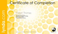 WordPress 3: Essential Training, Certificate of Completion, Lynda.com